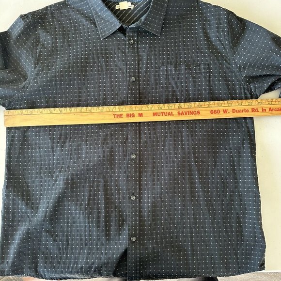 Carbon 2 Cobalt Shirt Mens Sz XL Textured 100% Cotton Button-Up - Picture 7 of 10